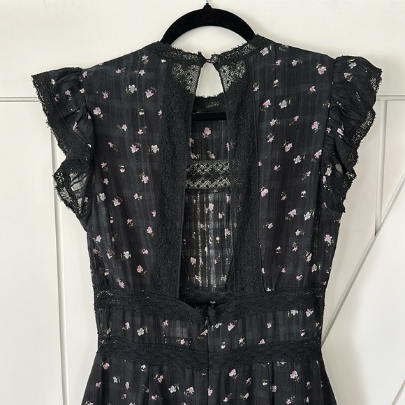 SAYLOR Prarie Mini Dress in Black - Picture 15 of 15